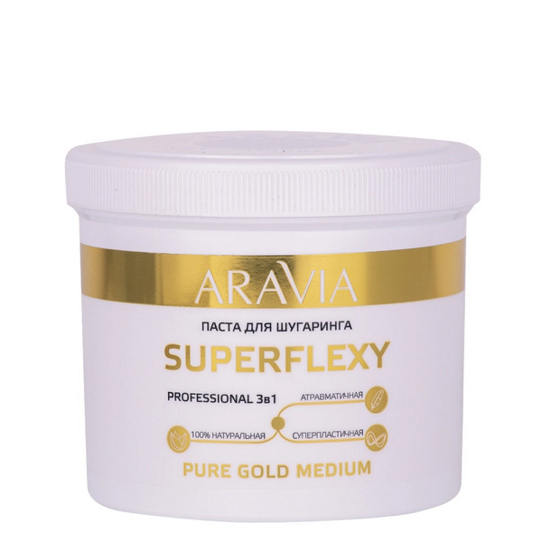 Паста для шугаринга, Superflexy Pure Gold, ARAVIA Professional, 750 г