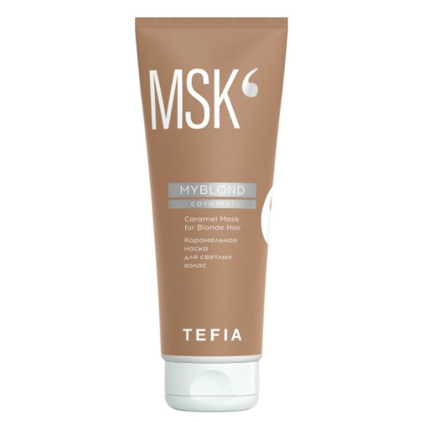 Карамельная маска для светлых волос, Caramel Mask for Blonde Hair, Myblond, TEFIA, 250 мл