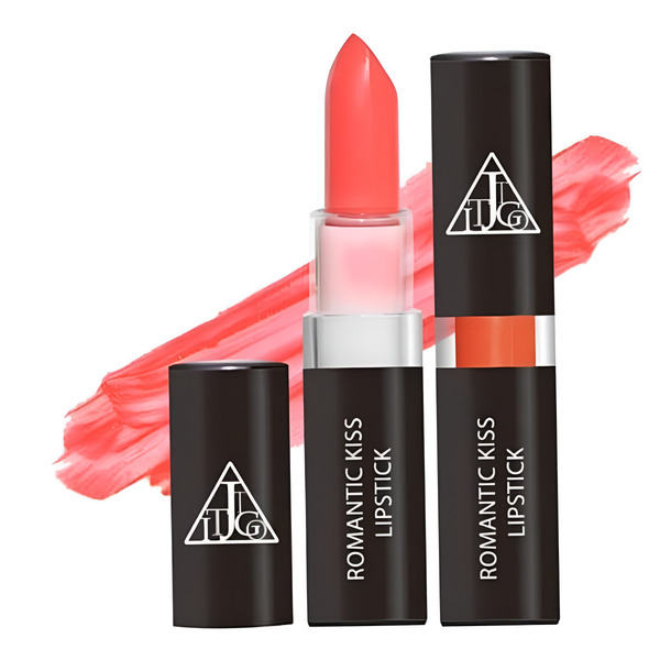 Кремовая помада для губ, Romantic Kiss Lipstick 04, Cutie Orange, Jigott, 3,5 г