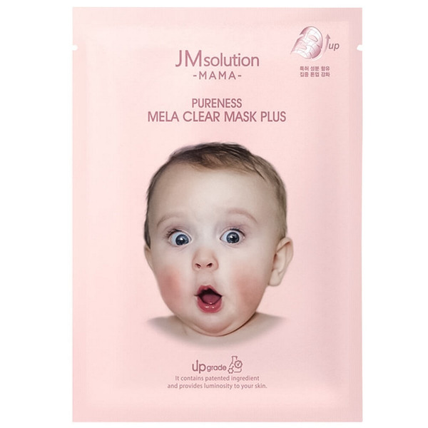 Маска тканевая для лица гипоаллергенная осветляющая, Mama Pureness Mela Clear Mask Plus, Jmsolution, 30 мл