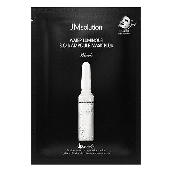 Тканевая маска для лица восстанавливающая, Water Luminous S.O.S. Ampoule Mask Plus Black, Jmsolution, 30 мл