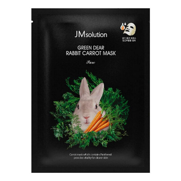 Успокаивающая тканевая маска с экстрактом моркови, Green Dear Rabbit Carrot Mask, Jmsolution, 30 мл