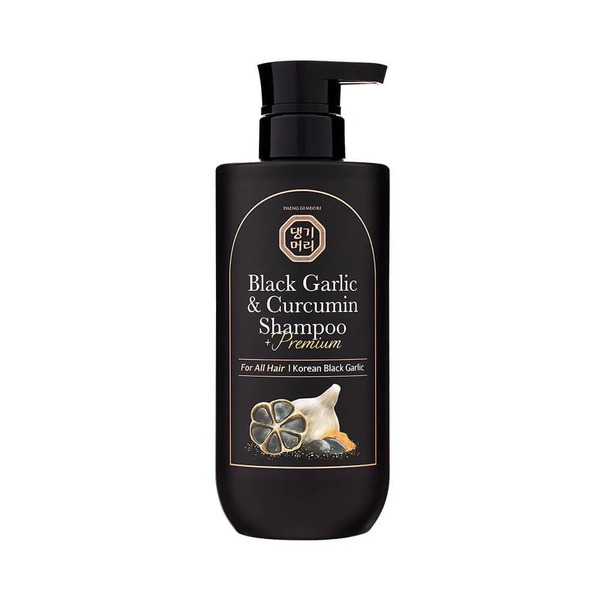 Шампунь для волос с экстрактом черного чеснока и куркумы, Black Garlic and Curcumin Shampoo,DAENG GI MEO RI, 500 мл