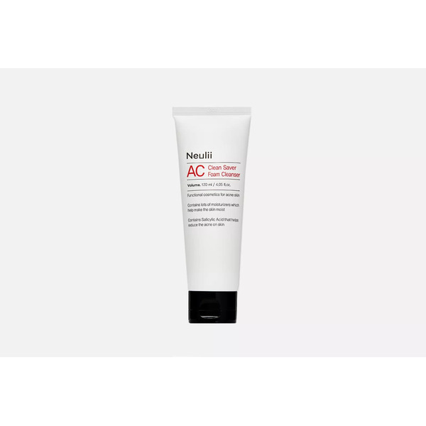 Пенка для лица для чувствительной кожи, AC Clean Saver Foam Cleanser, Neulii, 120 мл