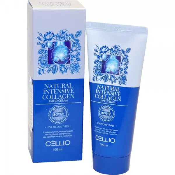 Крем для рук с коллагеном, NATURAL INTENSIVE COLLAGEN HAND CREAM, DR.CELLIO, 100 мл