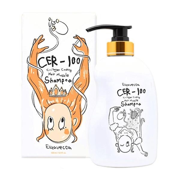 Шампунь для волос с коллагеном, CER-100 collagen coating hair muscle shampoo, elizavecca, 500 мл