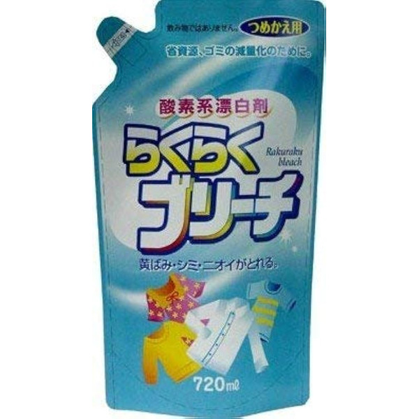 Кислородный отбеливатель для одежды, Raruraru Bleach, Rocket Soap, 720 мл (запасной блок)