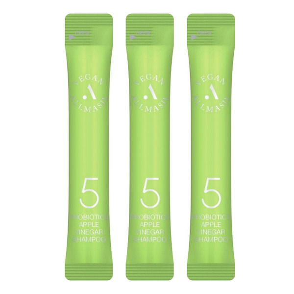 Шампунь для волос с яблочным уксусом, 5 Probiotics Apple Vinegar Shampoo Stick Pouch, ALLMASIL, 8 мл*20 шт.