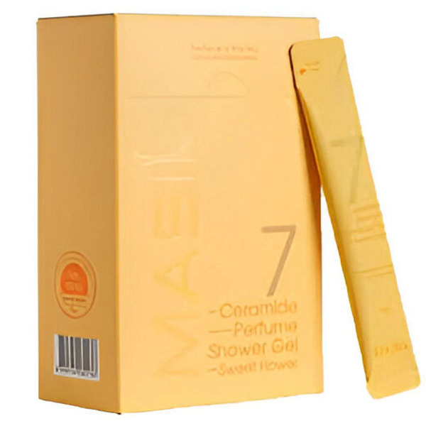 Гель для душа с ароматом малины и жасмина, 7 CERAMIDE PERFUME SHOWER GEL_Sweet Flower Stick Pouch, ALLMASIL, 8 мл*20 шт.