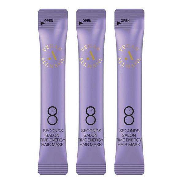 Маска для волос питательная, 8 Seconds Salon Time Energy Hair Mask STICK POUCH, ALLMASIL, 8 мл*20 шт.