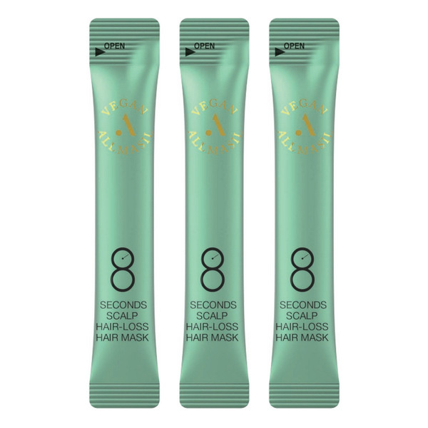 Маска для волос против выпадения, 8 Seconds Scalp Hair-Loss Hair Mask STICK POUCH, ALLMASIL, 8 мл*20 шт.