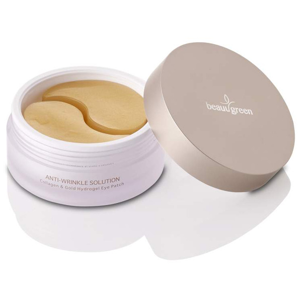 Маски-патчи для кожи вокруг глаз гидрогелевые с коллагеном и золотом, Collagen&Gold Hydrogel Eye Patch  (Big Type), Beauugreen, 30 пар