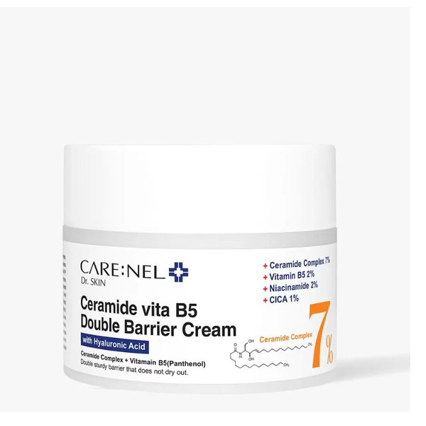 Крем для лица восстанавливающий с витамином В5 и керамидами, Ceramide vita B5 Double Barrier Cream, CARENEL, 50 мл