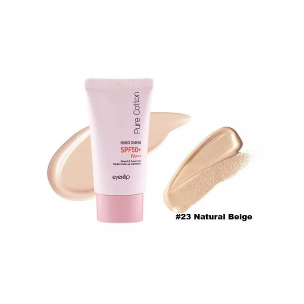 Крем для лица тональный Pure cotton perfect cover bb cream, 23 Natural Beige, EYENLIP, 30 г
