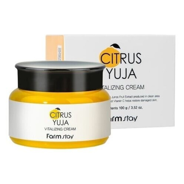 Крем для лица с экстрактом юдзу, CITRUS YUJA VITALIZING MOISTURE CREAM, FARMSTAY, 80 г                                       