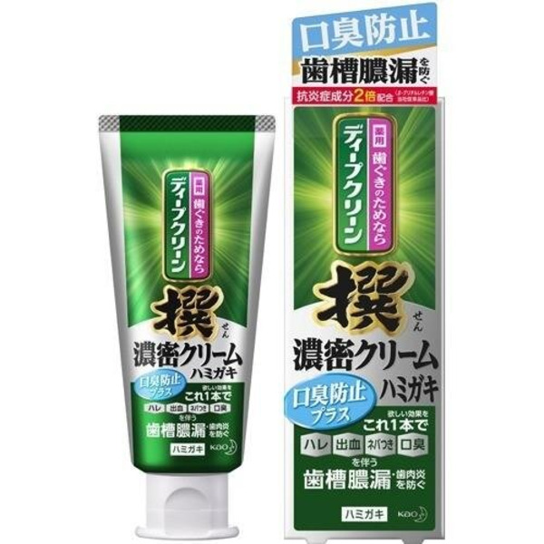 Профилактическая зубная крем-паста от воспалений и неприятного запаха, с освежающим вкусом японских трав, Deep Clean Selection, KAO, 100 г