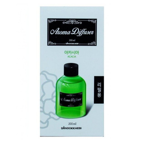 Жидкий освежитель воздуха Aroma Diffuser, SANDOKKAEBI (сменный флакон / акация) 200 мл 