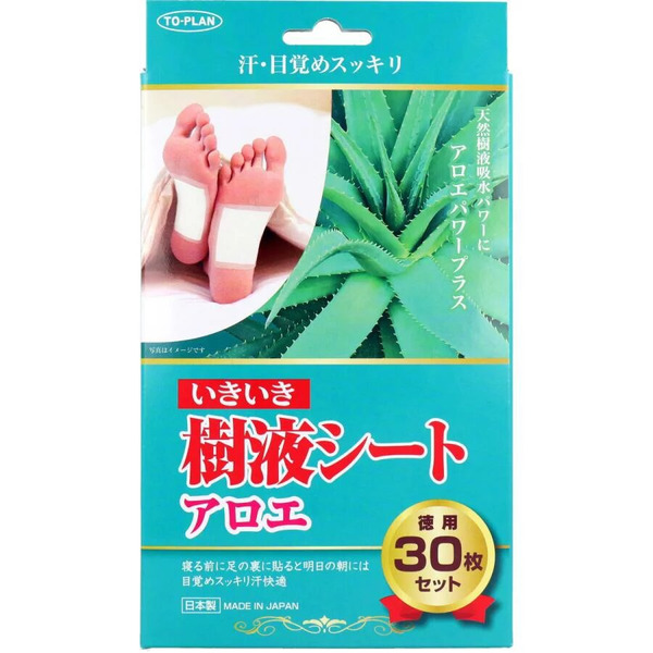 Шлаковыводящий пластырь для ног, с древесным и бамбуковым уксусом, экстрактом алоэ, хитозаном и витамином С, Revitalizing Tree Sap Sheet, TO-PLAN, 30 шт.