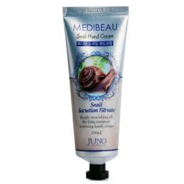Крем для рук с муцином улитки, Snail Hand Cream, Juno, 100 г