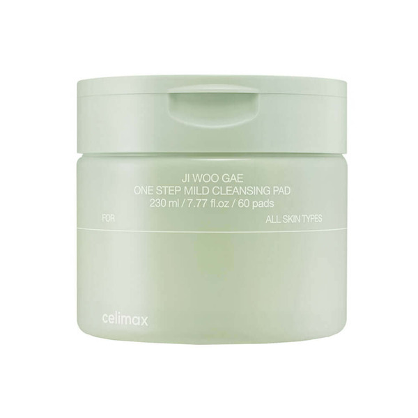Пэды для лица очищающие, Ji Woo Gae One Step Mild Cleansing Pad, celimax, 60 шт.
