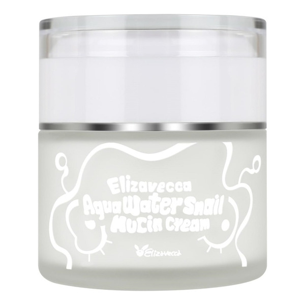 Крем для лица с муцином улитки, aqua water snail mucin cream, elizavecca, 50 мл