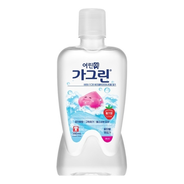 Ополаскиватель для полости рта детский с экстрактом клубники, Garglin Kids Care Strawberry, Dental Care, 380 мл