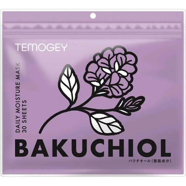 Тканевая маска для лица Бакучиол, антивозрастного действия, Bakuchiol, SPC TEMOGEY, 30 шт. в мягкой zip-упаковке