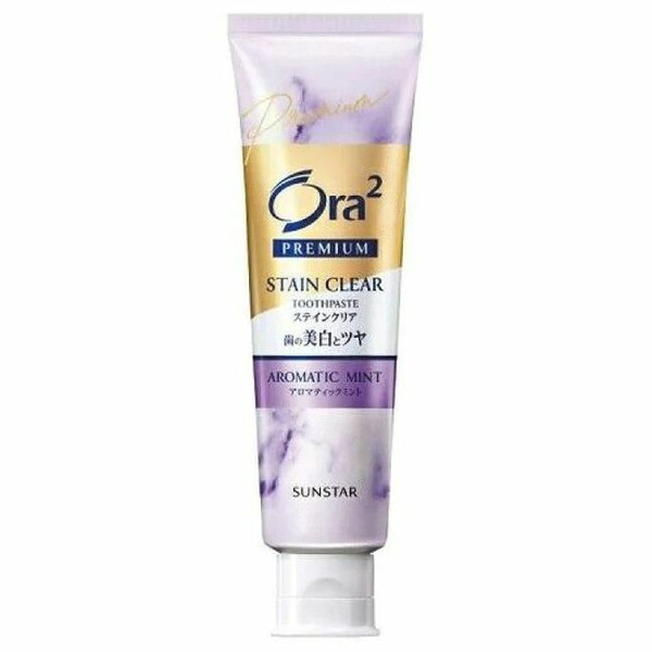 Отбеливающая зубная паста премиум, со вкусом лаванды и мяты, Ora2 Premium Stain Clear, SUNSTAR, 100 г