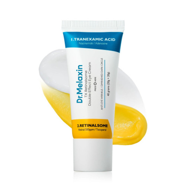 Крем для кожи вокруг глаз с транексамовой кислотой, TX Retinalsome Double Effect Eye Cream, Dr. MELAXIN, 40 г