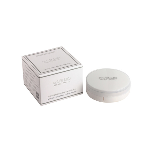 Кушон для лица солнцезащитный осветляющий, WHITENING SUN BLOCK CUSHION 21, DR.CELLIO, 14 г