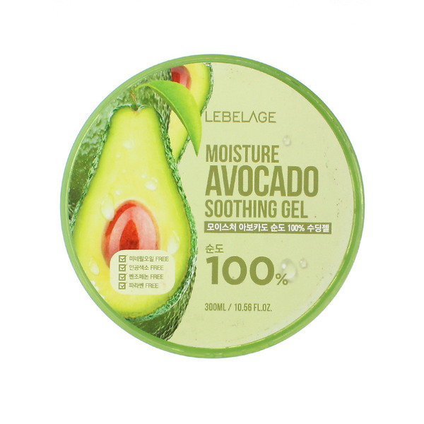 Гель для лица и тела универсальный с экстрактом авокадо, MOISTURE AVOCADO SOOTHING GEL, LEBELAGE, 300 мл