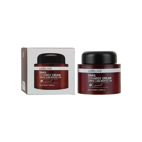 Крем для лица с керамидами и улиточным муцином, SNAIL CERAMIDE CREAM, LEBELAGE, 100 мл