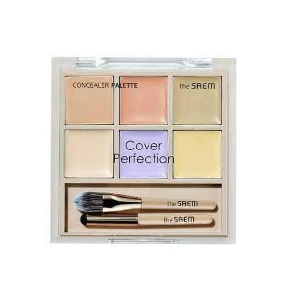 Консилер для лица палетка Cover Perfection Concealer Palette 01 Cover&Correct, THE SAEM, 12 мл