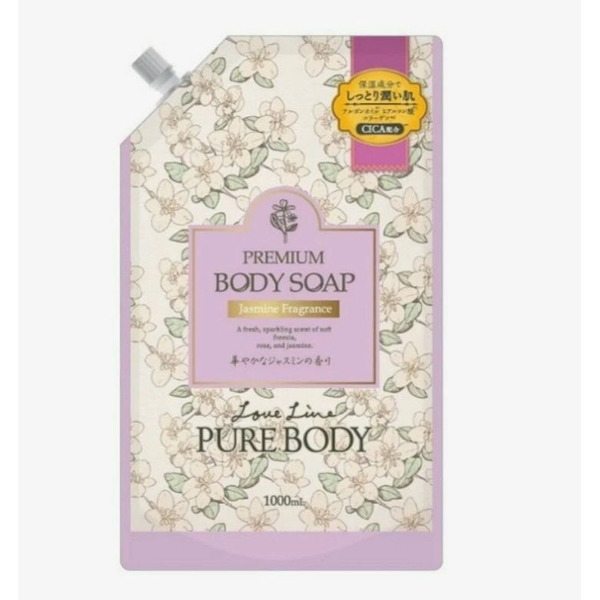 Увлажняющий гель для душа с аргановым маслом, гиалуроновой кислотой, коллагеном с ароматом жасмина, Mitsuei, 1000 мл