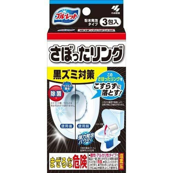 Средство для очищения сливного отверстия унитаза, Bluelet Bowl Cleaning Powder, Kobayashi, 40 г х 3 шт.