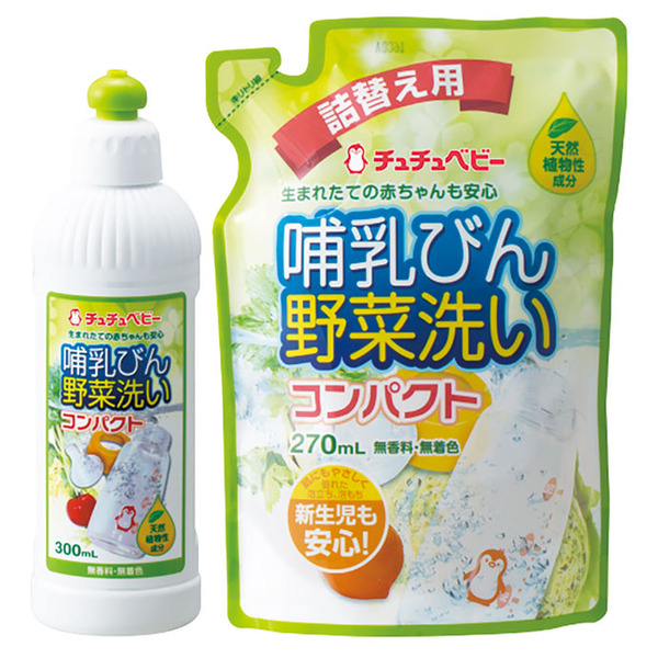 Жидкое средство для мытья детских бутылочек, детской посуды, овощей и фруктов, CHU-CHU Baby 300 мл