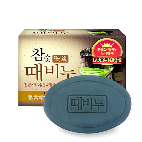 Мыло-скраб с древесным углем Hardwood Charcoal Scrub Soap, MUKUNGHWA  100 г