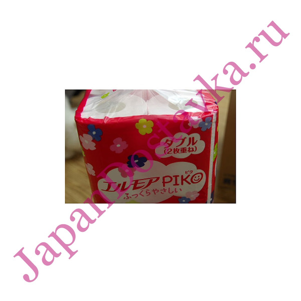 Двухслойная туалетная бумага Piko (c цветочным ароматом), ELLEMOI (12 рулонов по 25 м)
