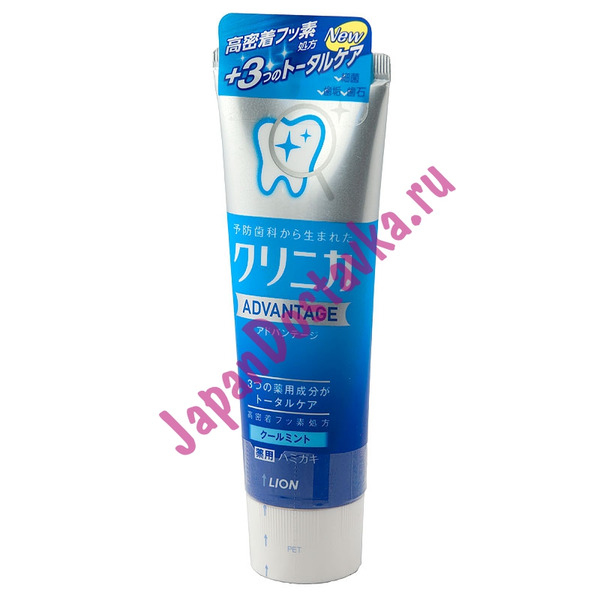 Японская зубная паста Clinica Advantage Cool Mint (с охлаждающим ароматом мяты), LION 130 г