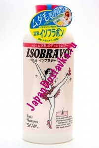 Гель для душа с соевым молочком Isobravo Body Shampoo, SANA 300 мл