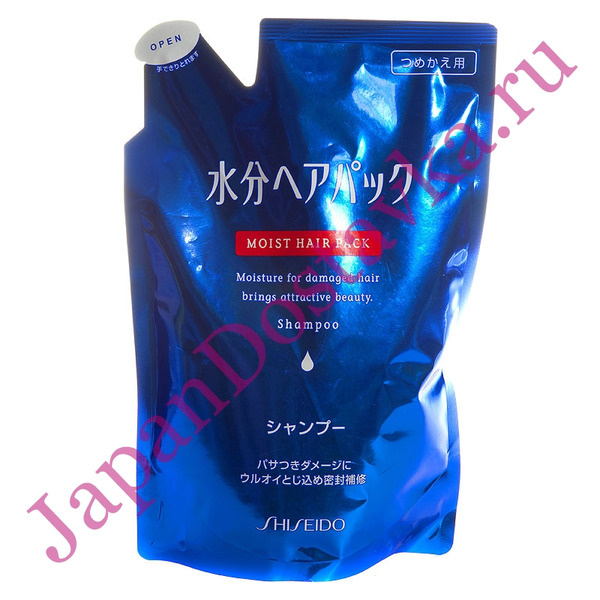Шампунь для поврежденных волос Moist Hair Pack, SHISEIDO 450 мл (сменная упаковка)