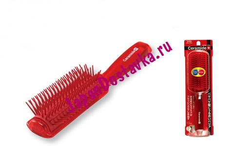 Массажная щетка Ceramide Brush для увлажнения и смягчения волос с церамидами, Vess