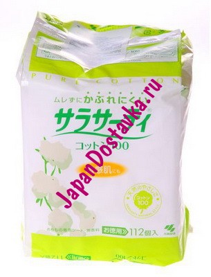 Ежедневные гигиенические прокладки Pure Cotton Sarasaty, KOBAYASHI 112 шт.