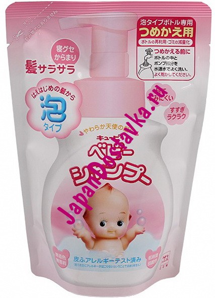 Детский пенящийся шампунь Kewpie, COW BRAND 300 мл (запасной блок)