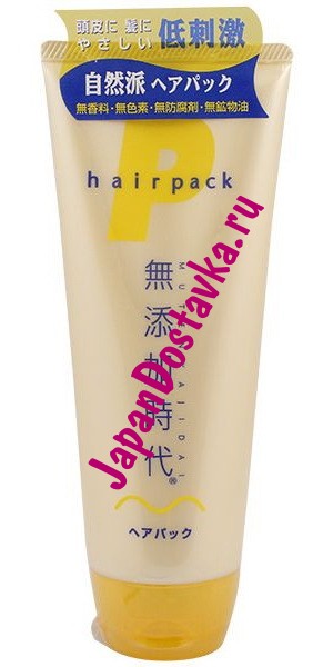 Маска для волос без добавок Mutenka Jidai Hair Pack, REAL 220 г