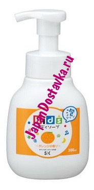 Детское пенное мыло для тела SK Kids (с экстрактом апельсина), SK SEKKEN 300 мл
