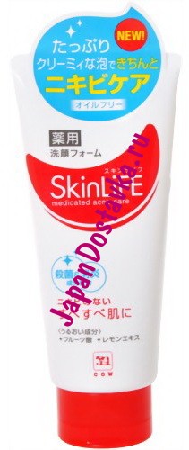 Антибактериальная пенка для умывания Skinlife Medicated Acne Care, COW BRAND 110 г