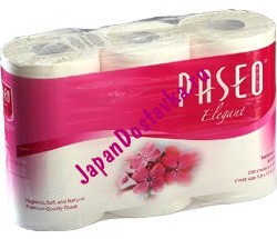 Трехслойная туалетная бумага Elegant, PASEO (280 листов х 6 рулонов)
