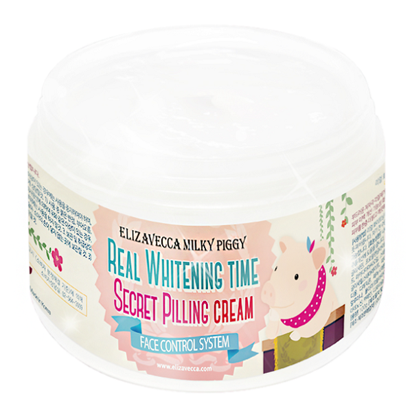 Пилинг-крем для лица осветляющий Real Whitening Time Secret Pilling Cream, ELIZAVECCA 100 мл