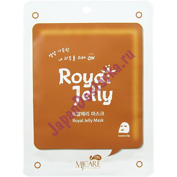 Маска тканевая с маточным молоком Royal Jelly Mask Pack, MIJIN 22 мл